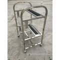 SMT Production Line Stainless Steel Feeder Storage Cart SMT Feeder Trolley